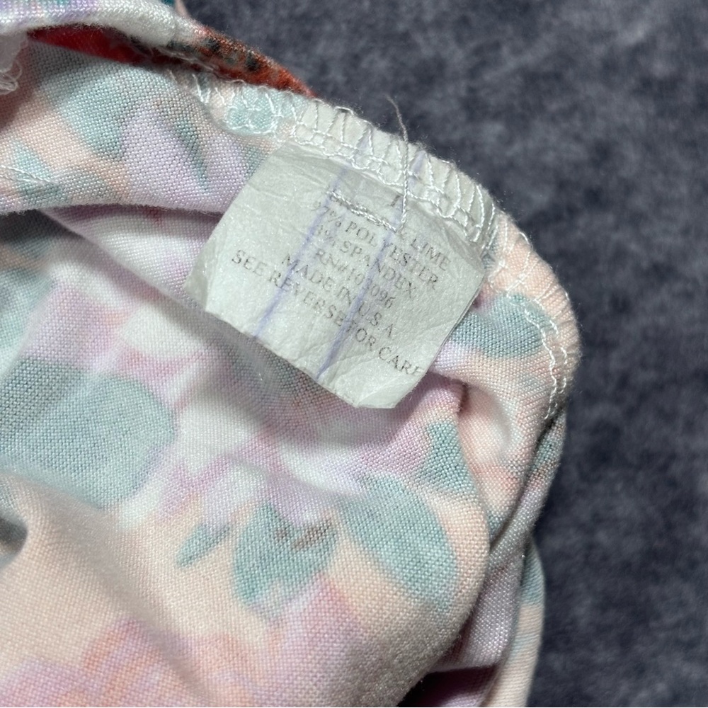 Floral Knot-Front V-Neck Blouse - Picture 7 of 12